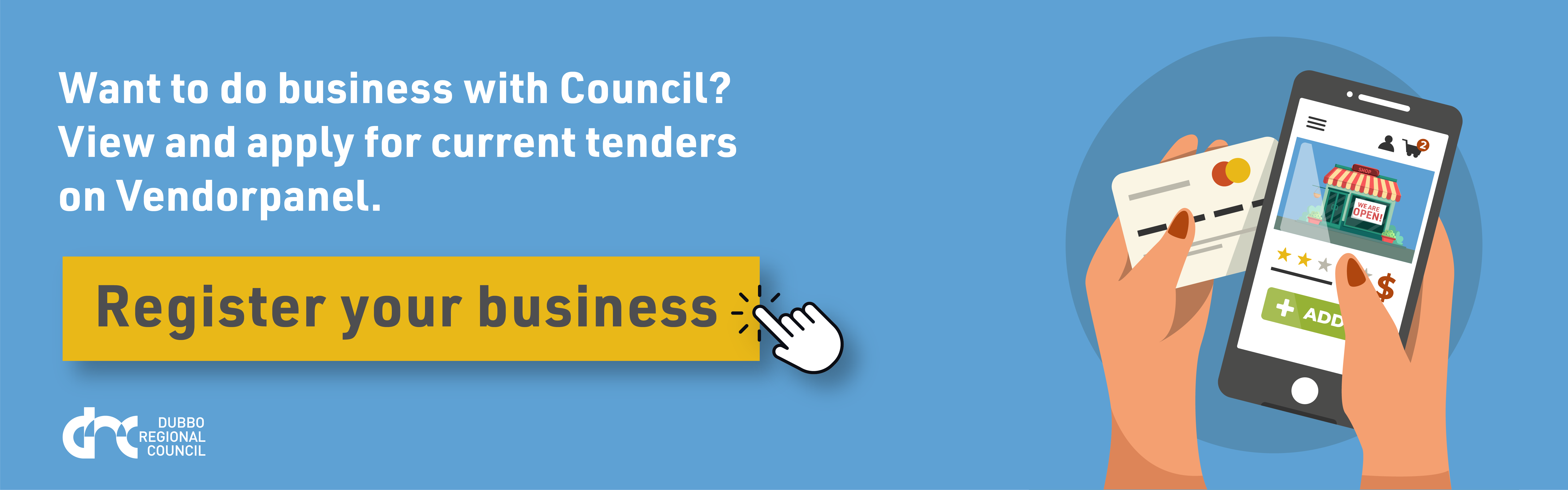 Register to view and apply for current tenders on Vendorpanel.